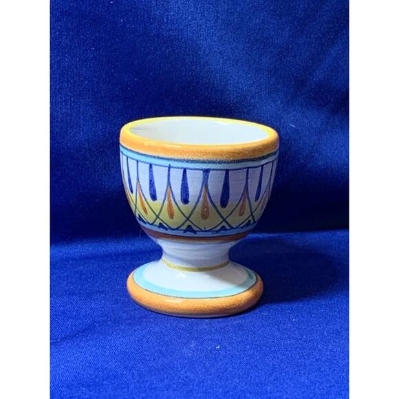 Egg Cup Italian Pottery Firenza Dip A Mamo - Picture 2 of 5
